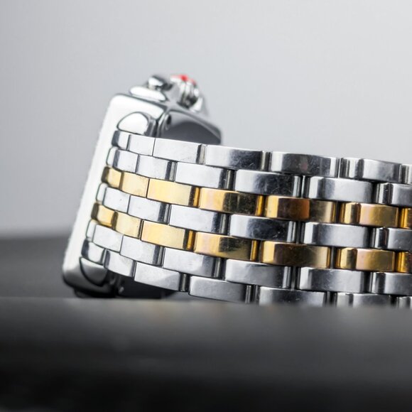 Michele Deco Diamond Dial Mother-of-Pearl White Chronograph SAME DAY SHIP! - Picture 6 of 8